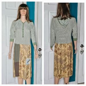 Handmade Upcycled Hoodie Dress S-M